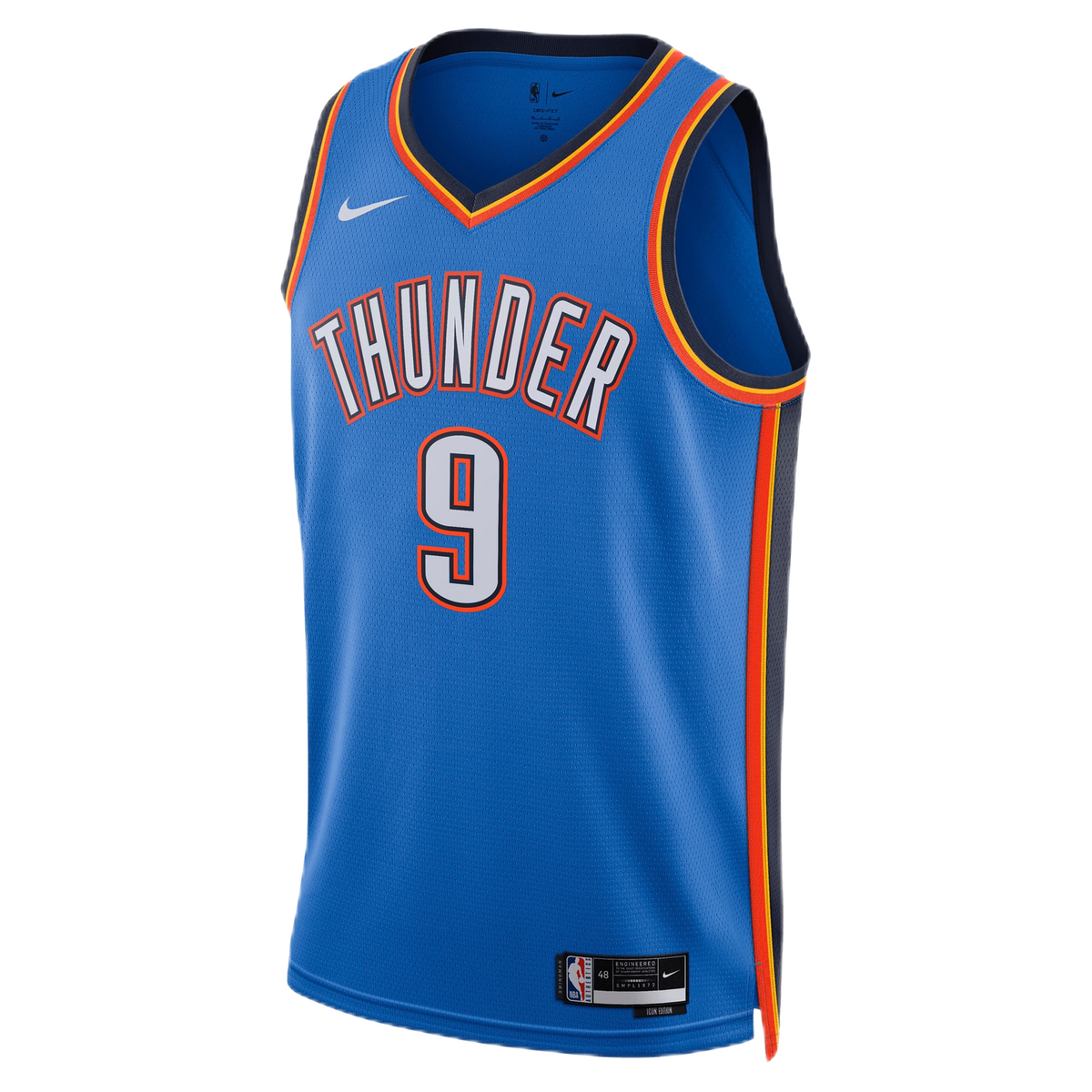 Alex Caruso #9 Oklahoma City Thunder Blue Icon Jersey