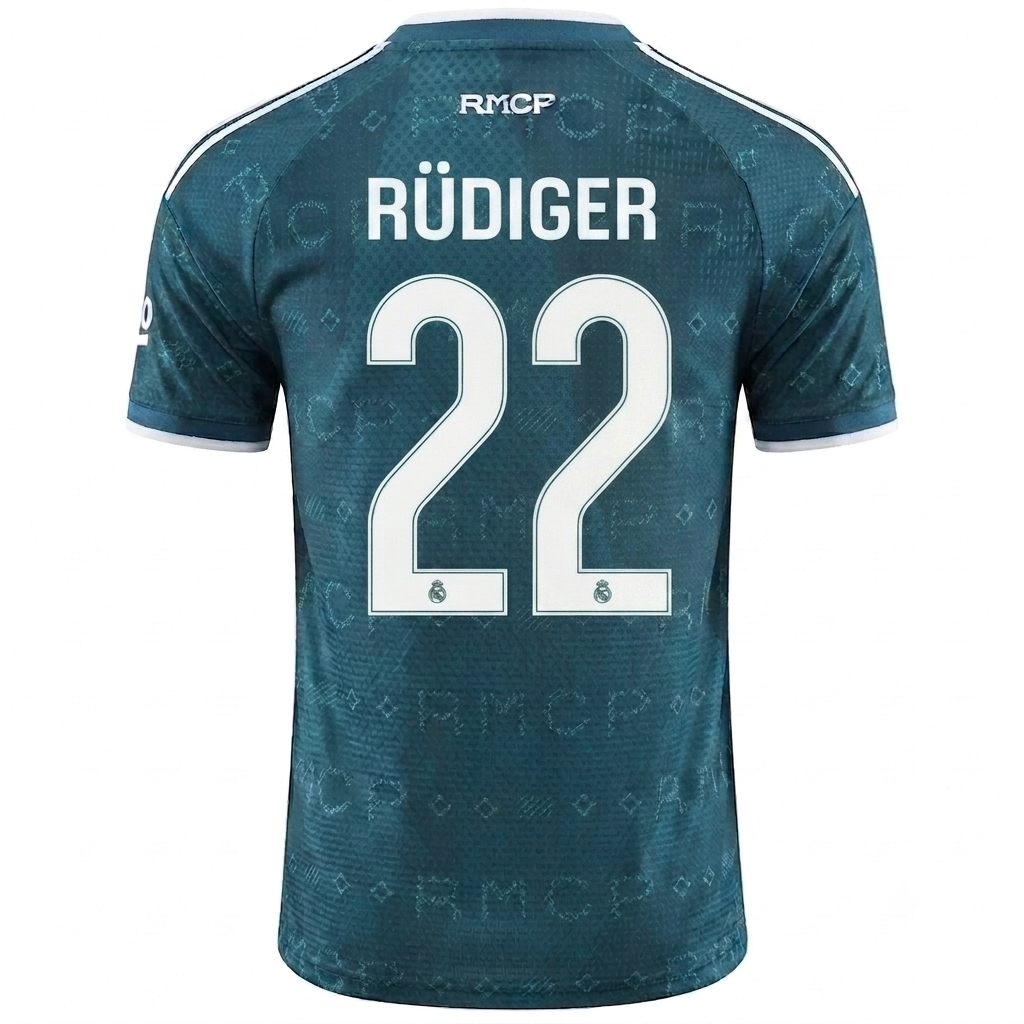 Real Madrid 26/27 Away Jersey Antonio Rüdiger #22