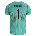 Brazil 2026 Away Goalkeeper Jersey Alisson Becker #1