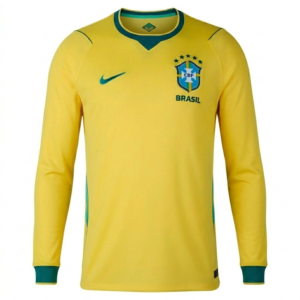 Brazil 2026 Home Long Sleeve Jersey