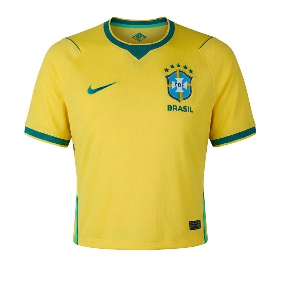 Brazil 2026 Home Cropped Women's Jersey