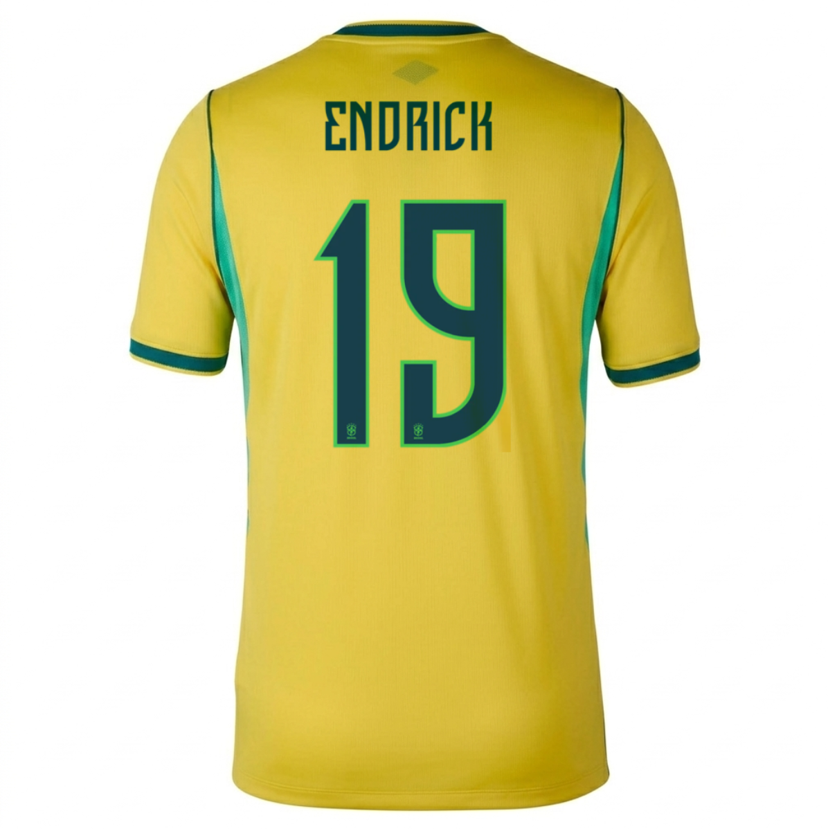 Brazil 2026 Home Jersey Endrick #19