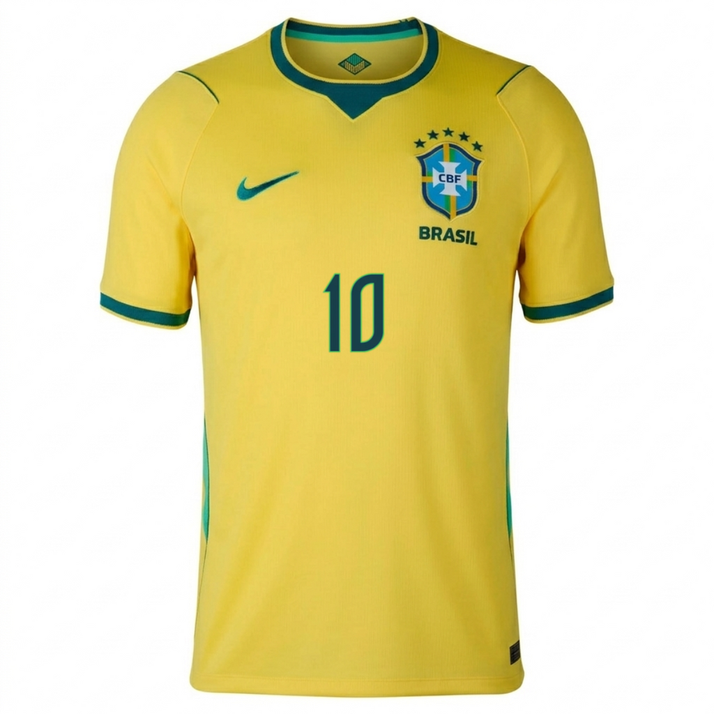 Brazil 2026 Home Jersey Ronaldinho #10