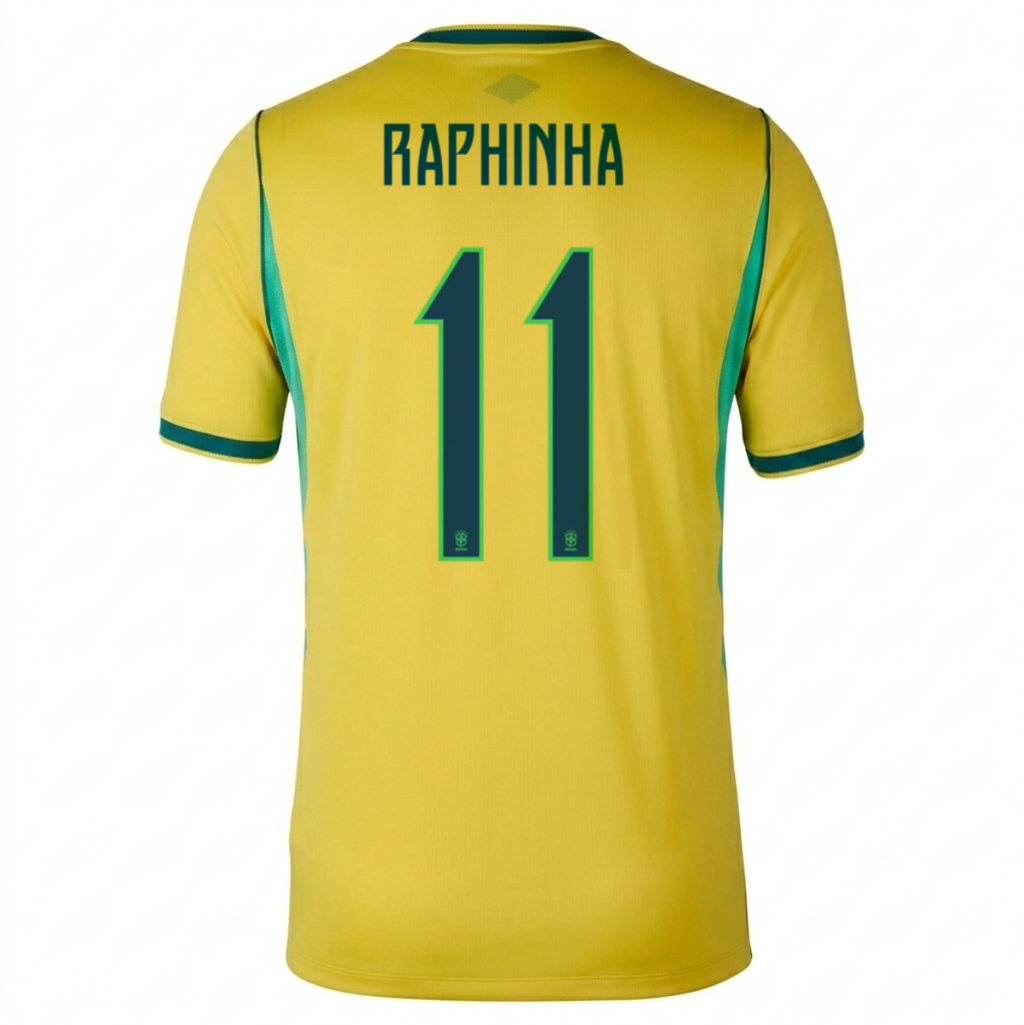 Brazil 2026 Home Jersey Raphinha #11