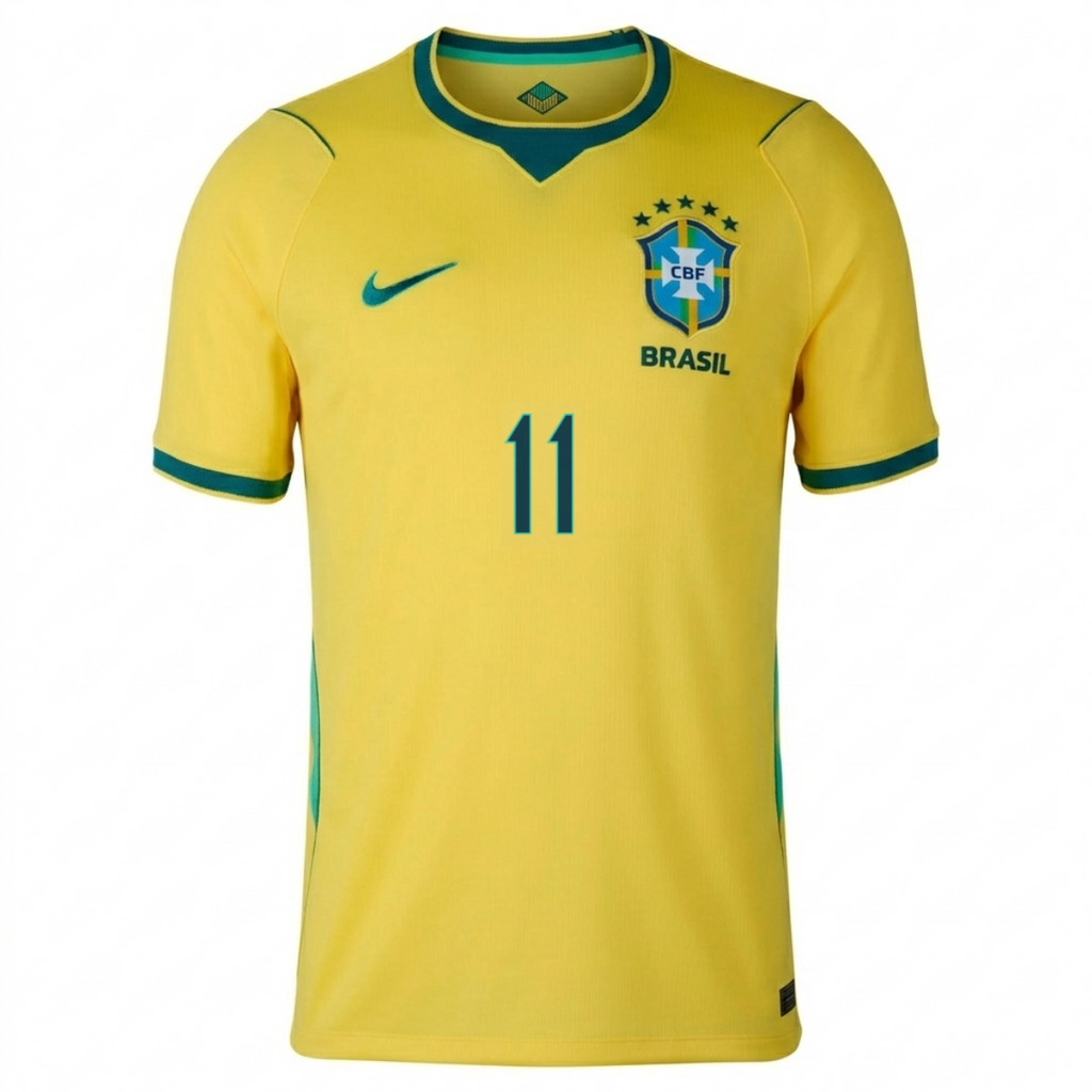 Brazil 2026 Home Jersey Raphinha #11