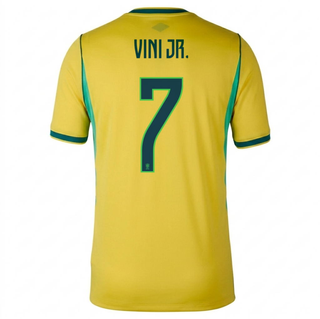Brazil 2026 Home Jersey Vini Jr. #7