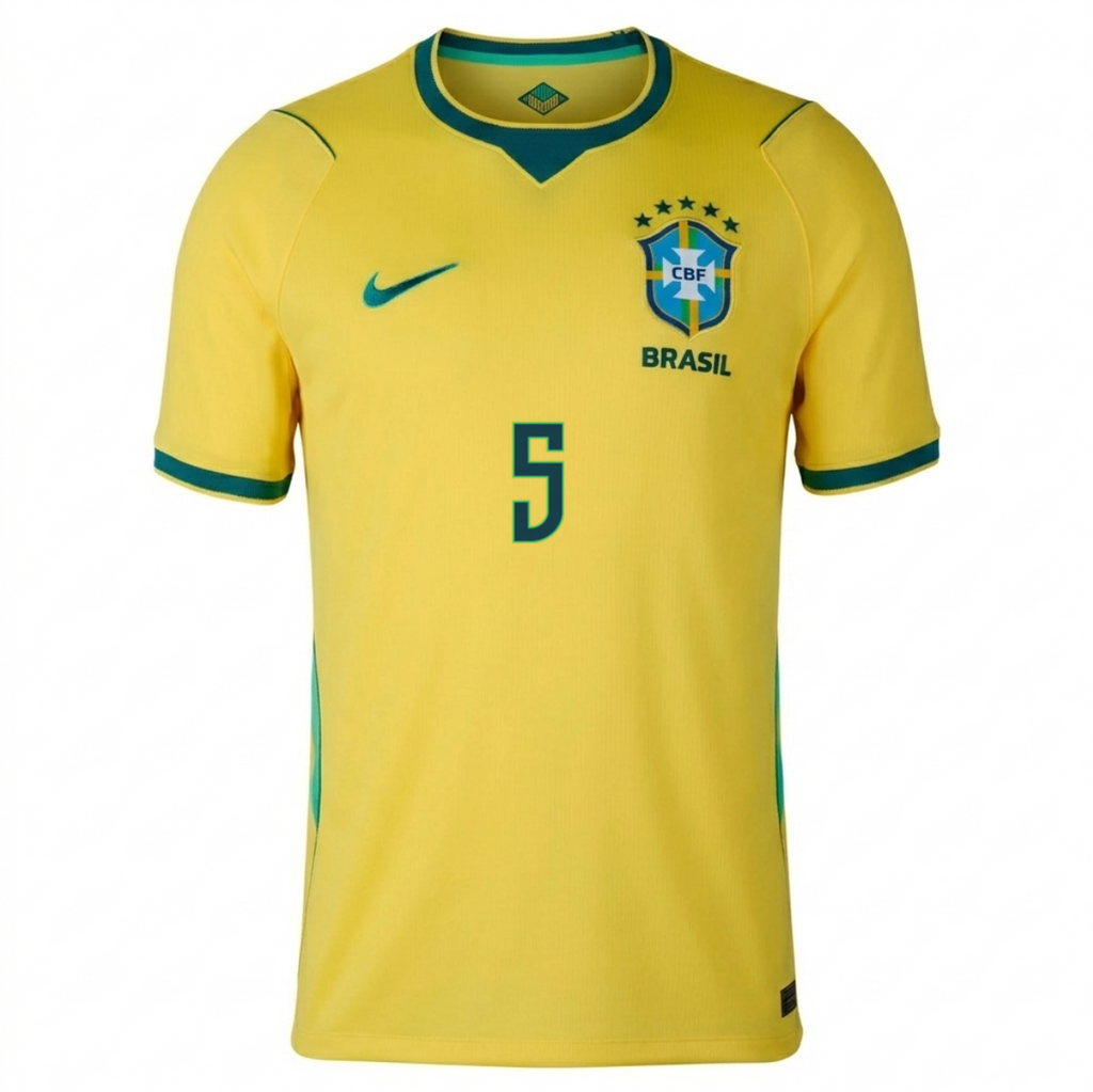 Brazil 2026 Home Jersey Casemiro #5
