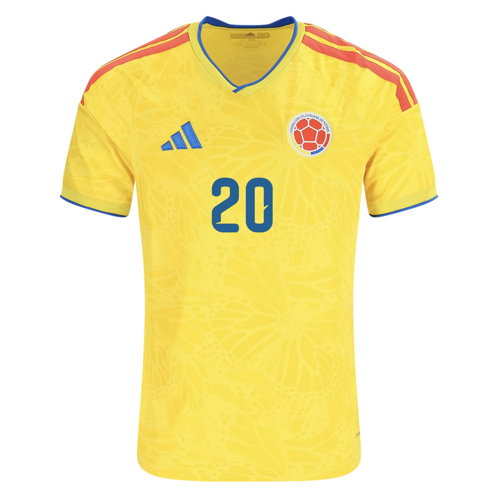 Colombia 2026 Home Jersey Juan Quintero #20