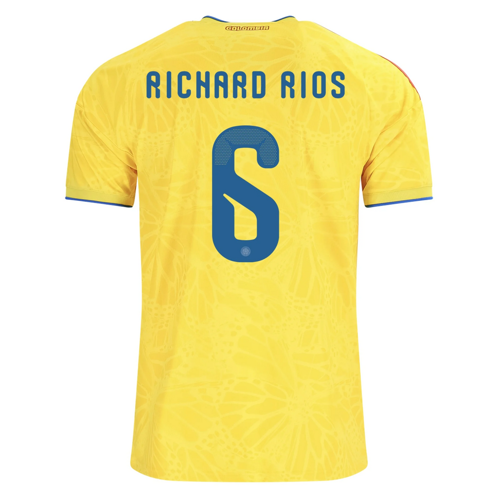 Colombia 2026 Home Jersey Jefferson Richard Ríos #6