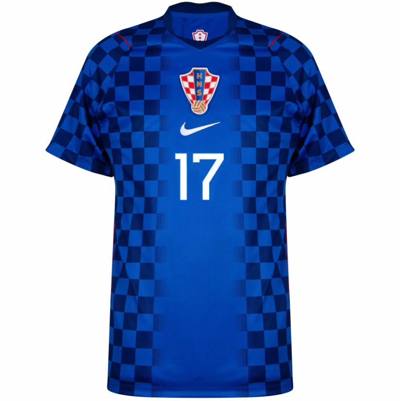 Croatia 2026 Away Jersey Petar Sučić #17