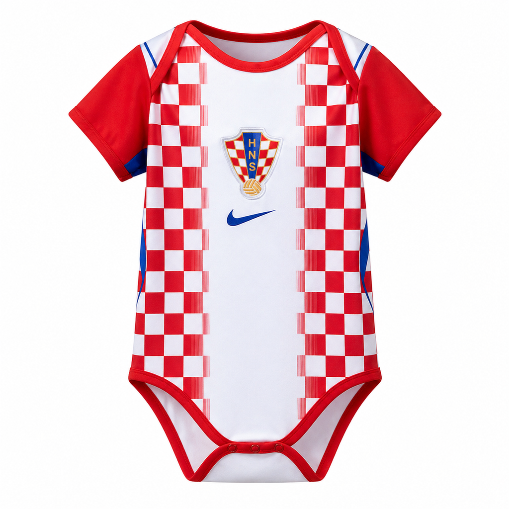 Croatia 2026 Home Baby Onesie Bodysuit
