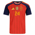 Spain 2026 Home Jersey Cucurella #24 - 2 Stars