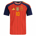 Spain 2026 Home Jersey Dani Olmo #10  - 2 Stars