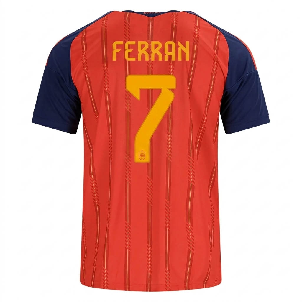 Spain 2026 Home Jersey Ferran Torres #7 - 2 Stars