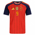 Spain 2026 Home Jersey Gavi #9  - 2 Stars