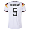 Germany 2026 Home Jersey Aleksandar Pavlovic #5