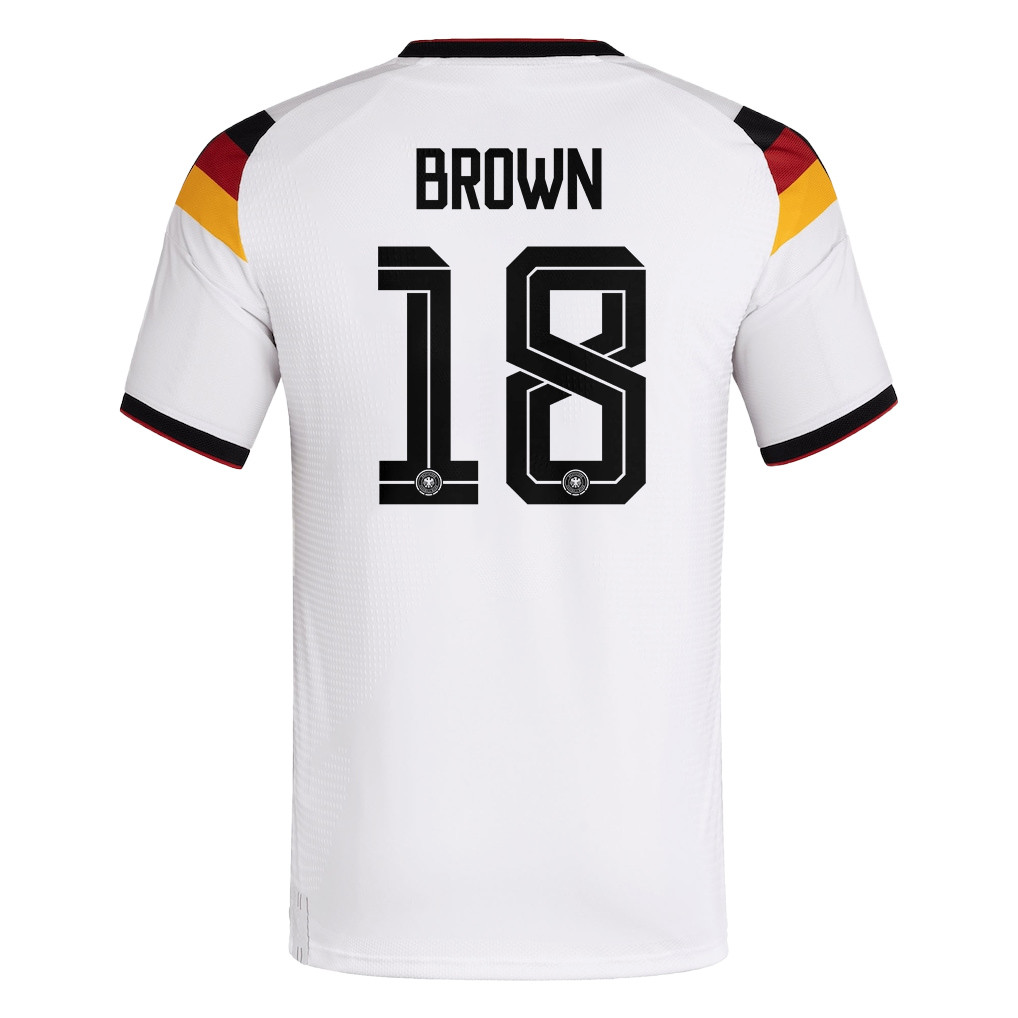 Germany 2026 Home Jersey Nathaniel Brown #18