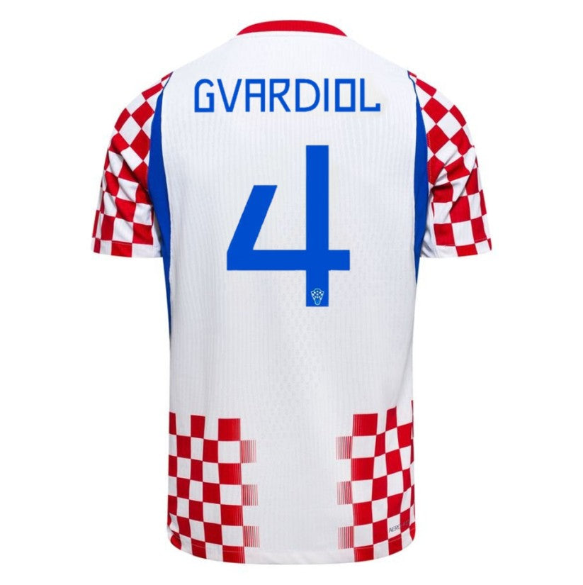 Croatia 2026 Home Jersey Joško Gvardiol #4