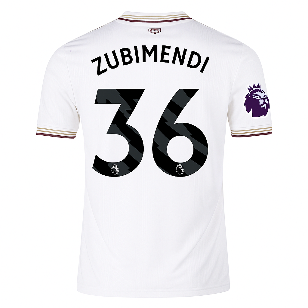 Arsenal 25/26 Third Jersey Martín Zubimendi #36