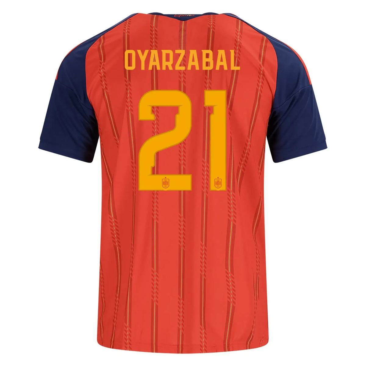 Spain 2026 Home Jersey Mikel Oyarzabal #21  - 2 Stars