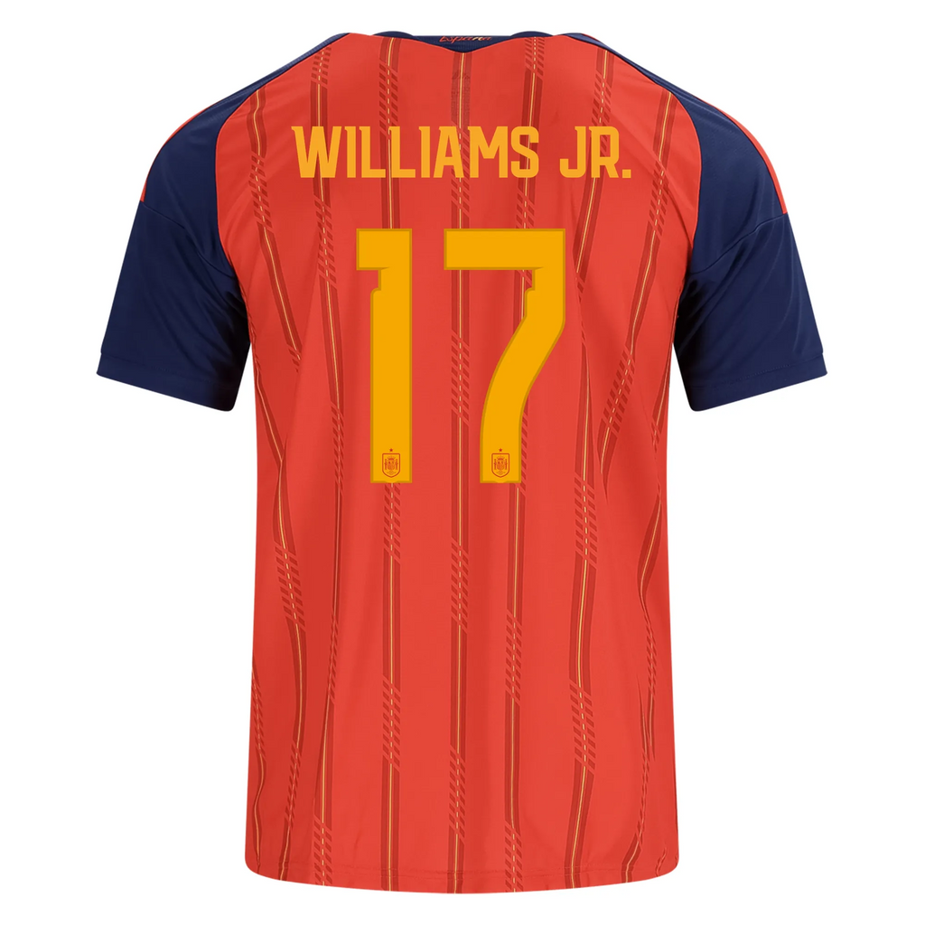Spain 2026 Home Jersey Nico Williams #17 - 2 Stars