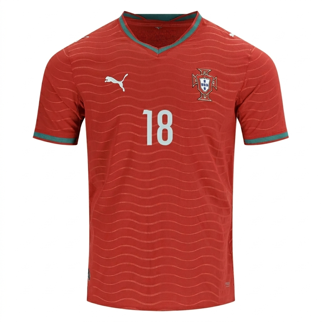 Portugal 2026 Home Jersey Pedro Neto #18