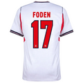 England 2026 Home Jersey Phil Foden #17
