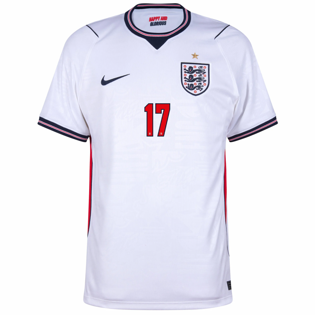 England 2026 Home Jersey Phil Foden #17