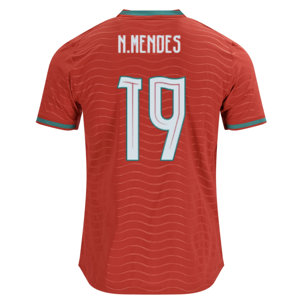 Portugal 2026 Home Jersey Nuno Mendes #19