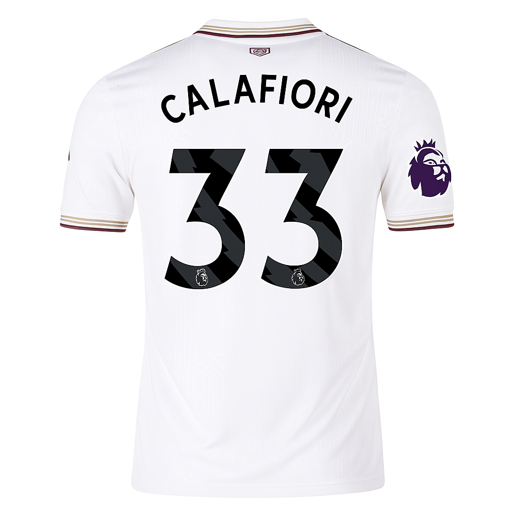 Arsenal 25/26 Third Jersey Riccardo Calafiori #33