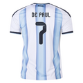 Argentina 2026 Home Jersey Rodrigo De Paul #7