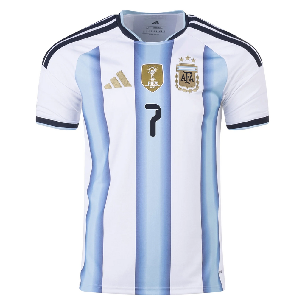 Argentina 2026 Home Jersey Rodrigo De Paul #7
