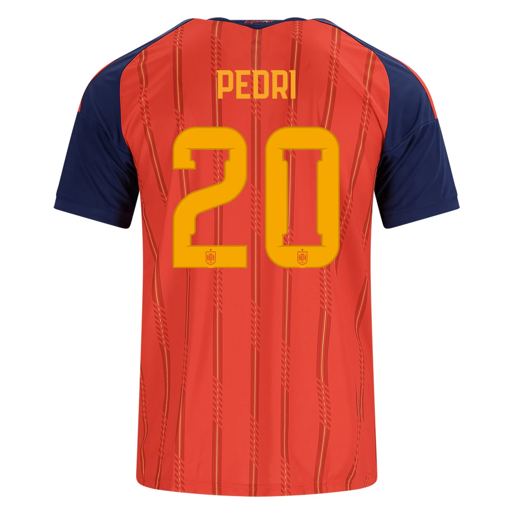 Spain 2026 Home Jersey Pedri #20 - 2 Stars