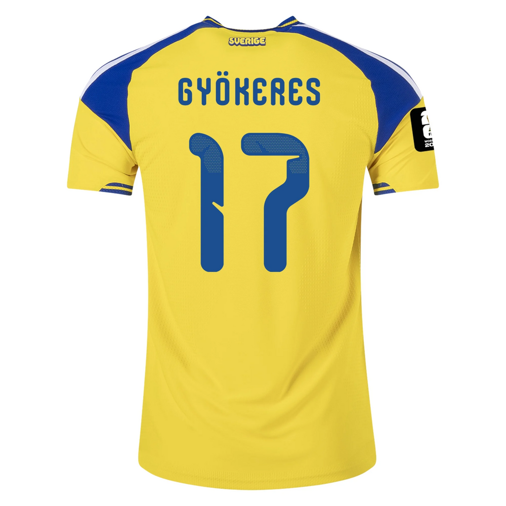 Sweden 2026 Home Jersey Viktor Gyökeres #17