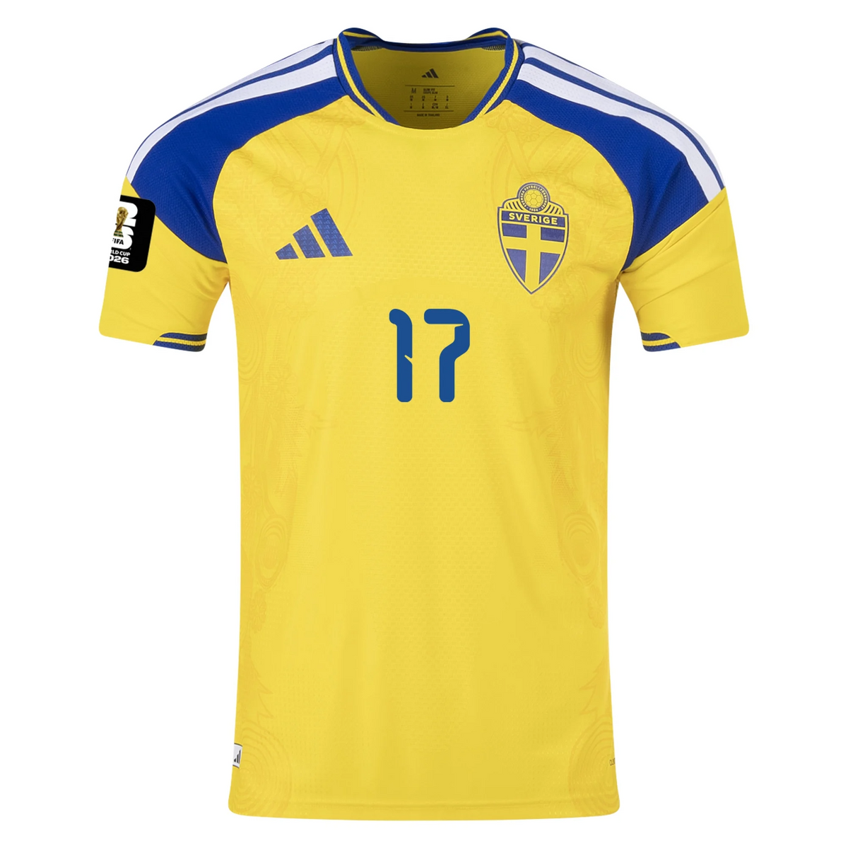 Sweden 2026 Home Jersey Viktor Gyökeres #17