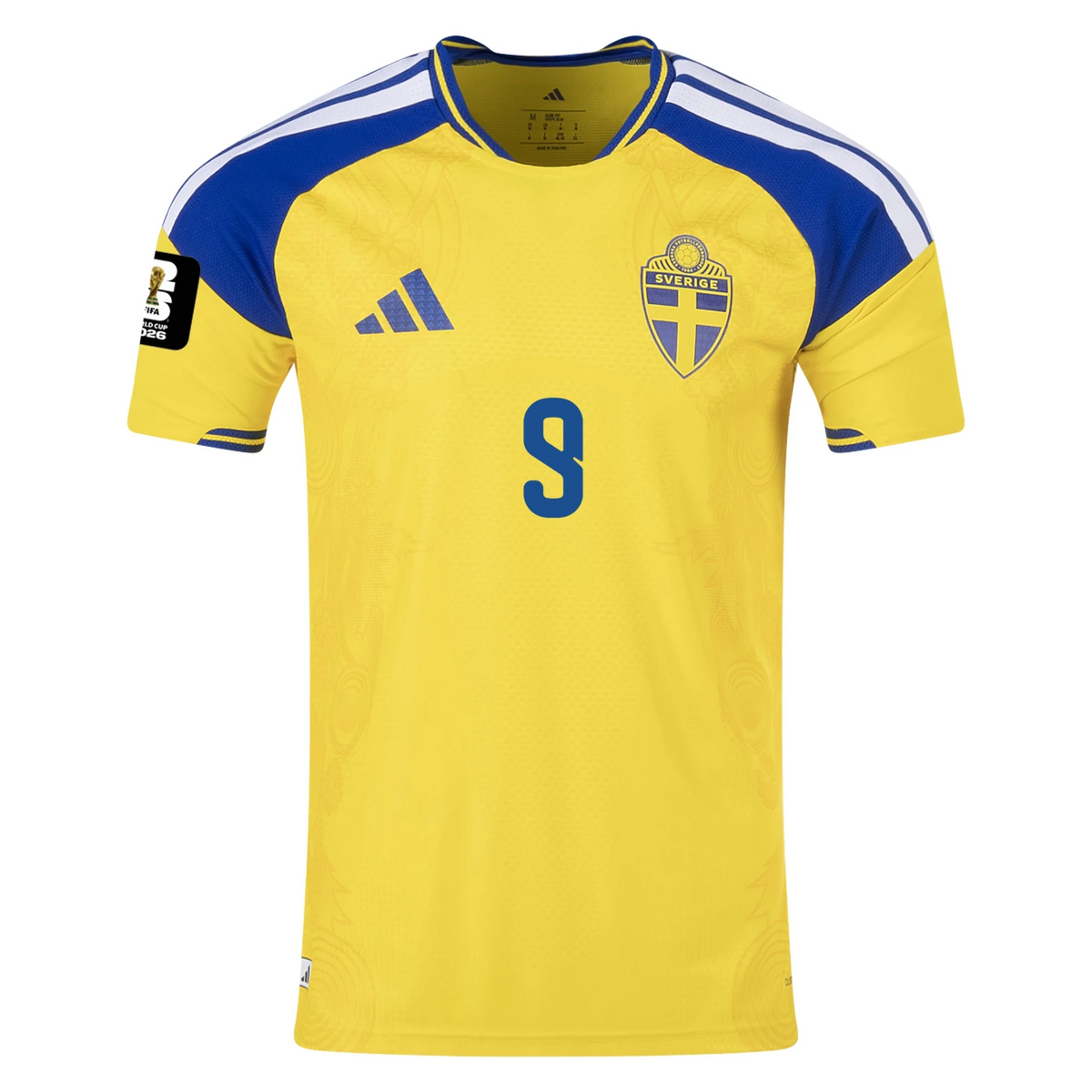 Sweden 2026 Home Jersey Alexander Isak #9