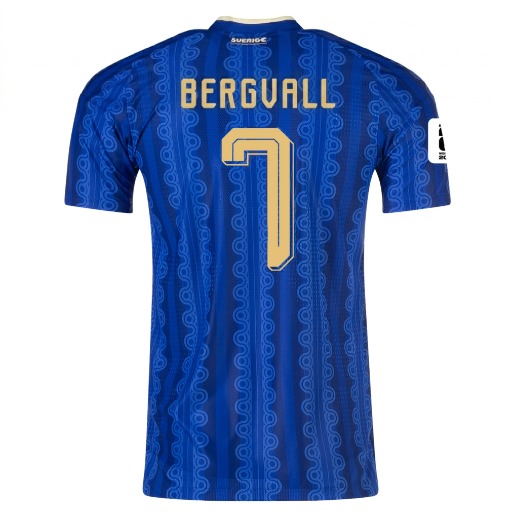 Sweden 2026 Away Jersey Lucas Bergvall #7