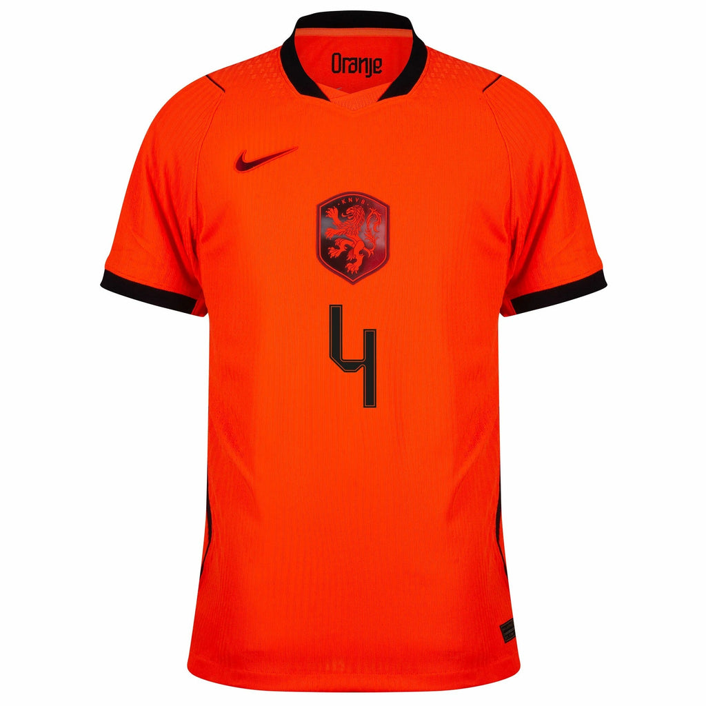 Netherlands 2026 Home Jersey Virgil Van Dijk #4